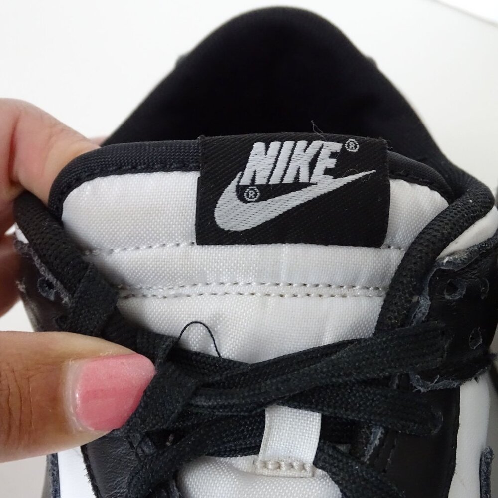 Nike Dunk Low Retro Black White Panda Leather Sneakers Men Size 9.5 DD1391 100 - Picture 11 of 15